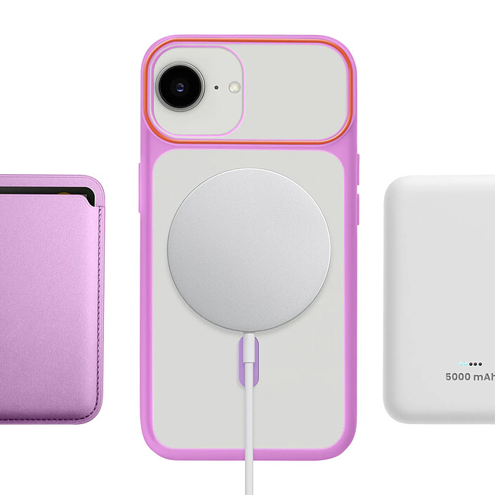 Avizar Coque pour iPhone 16e Conception Bi-Matière Compatible MagSafe pas cher