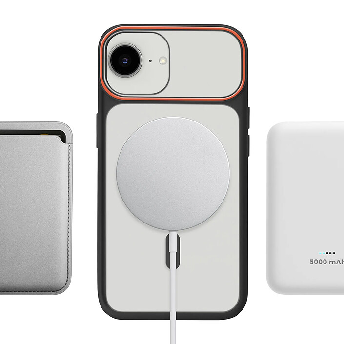 Avizar Coque pour iPhone 16e Conception Bi-Matière Compatible MagSafe pas cher