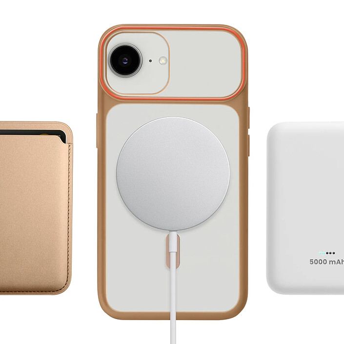 Avizar Coque pour iPhone 16e Conception Bi-Matière Compatible MagSafe pas cher