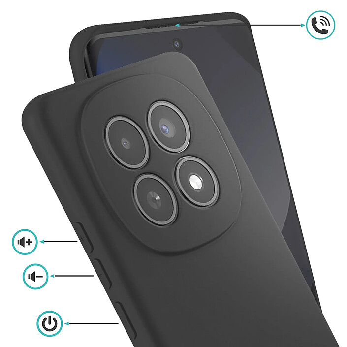 Avis Roar Coque pour Redmi Note 15 Série Colorful Jelly en Silicone Finition Mate Noir
