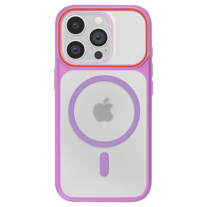 Avizar Coque pour iPhone 14 Pro Conception Bi-Matière Compatible MagSafe Violet