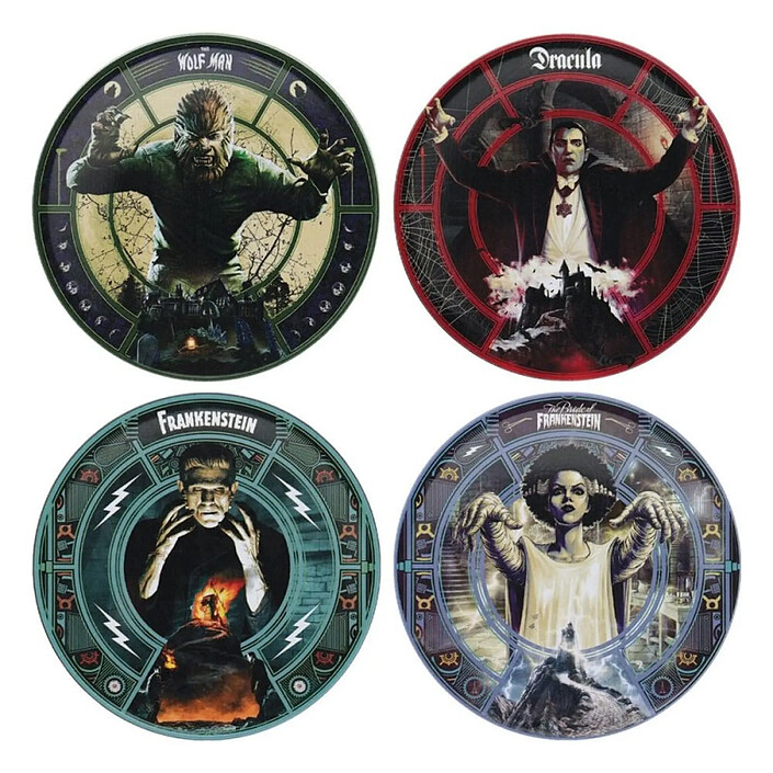 Universal Monsters - Pack 4 sous-verres Universal Monsters