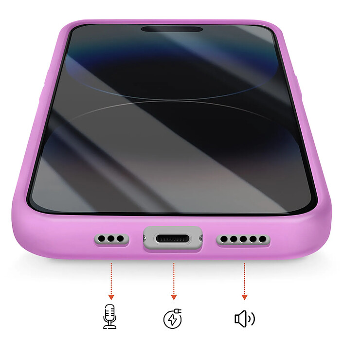 Acheter Avizar Coque pour iPhone 14 Pro Conception Bi-Matière Compatible MagSafe Violet