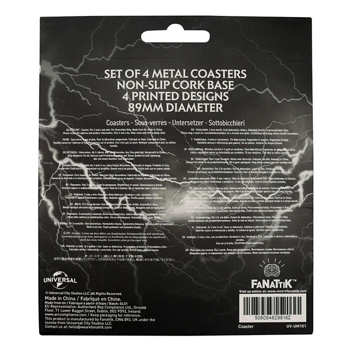 Avis Universal Monsters - Pack 4 sous-verres Universal Monsters