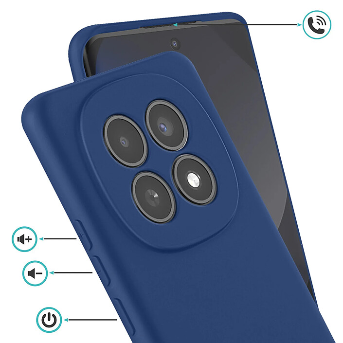 Avis Roar Coque pour Redmi Note 15 Série Colorful Jelly en Silicone Finition Mate Bleu nuit