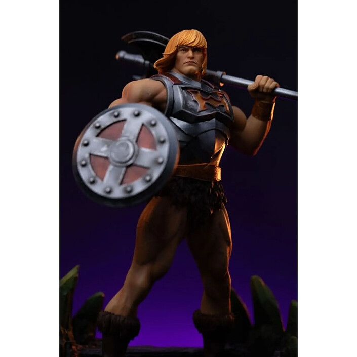 Les Maîtres de l' Univers - Statuette 1/10 Art Scale He-Man Battle Armor Version 23 cm pas cher