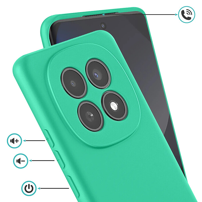 Avis Roar Coque pour Redmi Note 15 Série Colorful Jelly en Silicone Finition Mate Vert Menthe