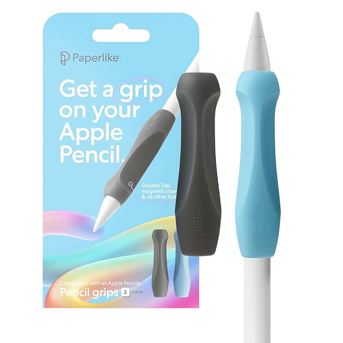Acheter Paperlike Lot de 2 Embouts Ergonomiques en Silicone pour Apple Pencil Bleu