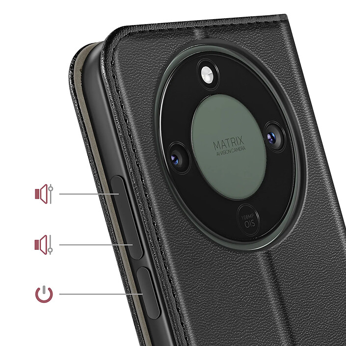 Acheter Avizar Étui Folio pour Honor Magic 8 Lite avec Porte-cartes et Fonction Support Vidéo Noir