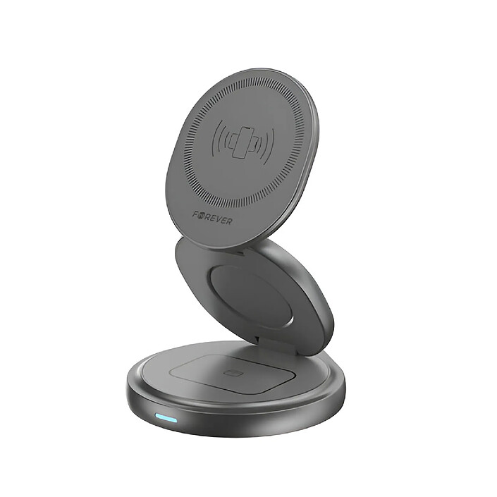 Forever Chargeur sans fil 3-en-1 MagSafe Qi 15W pour Écouteurs TWS / Apple Watch Noir