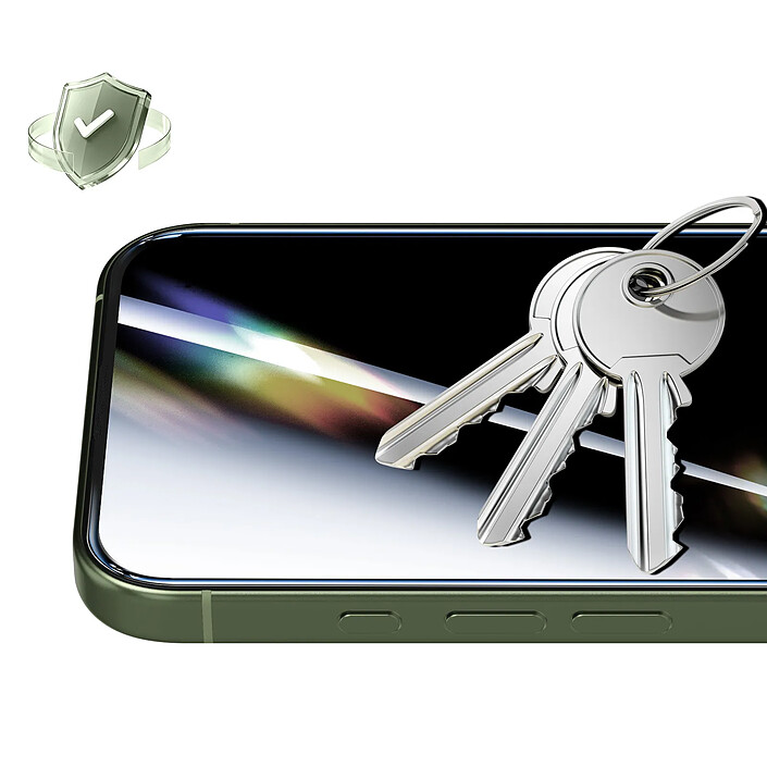 Acheter Avizar Protection Écran Verre Trempé pour iPhone 17 Anti-Espion Dureté 9H Noir transparent