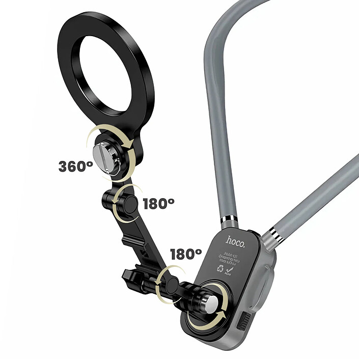 Acheter Hoko Support MagSafe Tour de Cou pour iPhone / GoPro Fixation Mains Libres Solide Noir