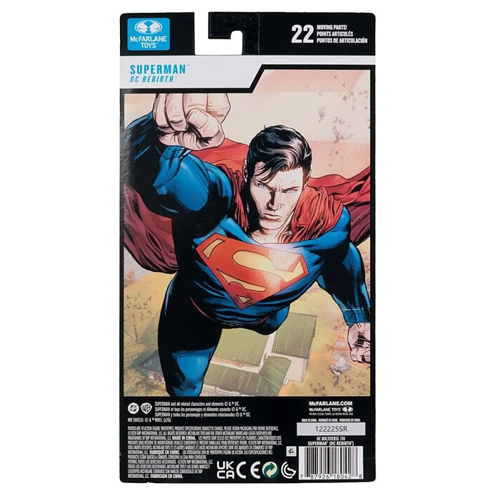 DC Multiverse - Figurine Superman (Rebirth) (Blister Card) 18 cm pas cher