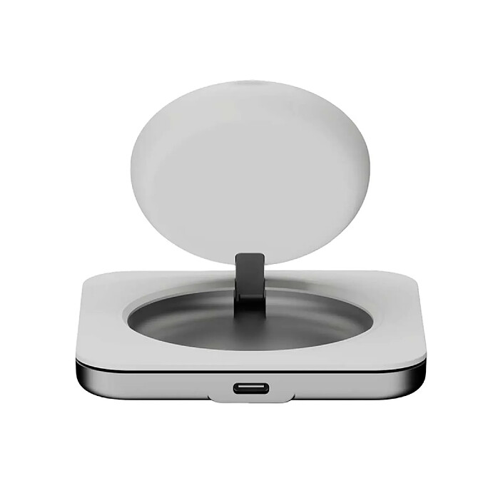 LNQ Station de Charge sans fil Qi et MagSafe 15W en Aluminium Blanc pas cher