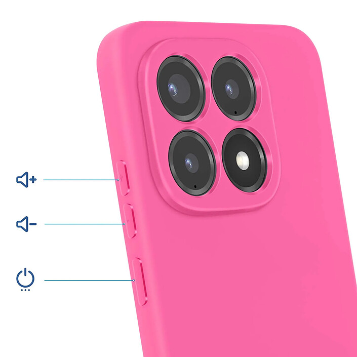 Avis Avizar Coque Soft-Touch pour Xiaomi 15T en Silicone Anti-dérapant Fuchsia