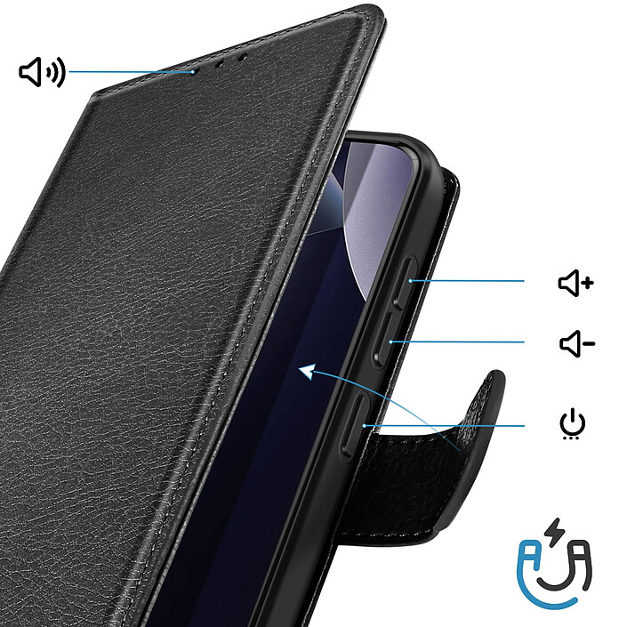 Avis Avizar Étui Portefeuille Xiaomi Redmi Note 15 Pro Plus 5G Chesterfield Fonction Stand