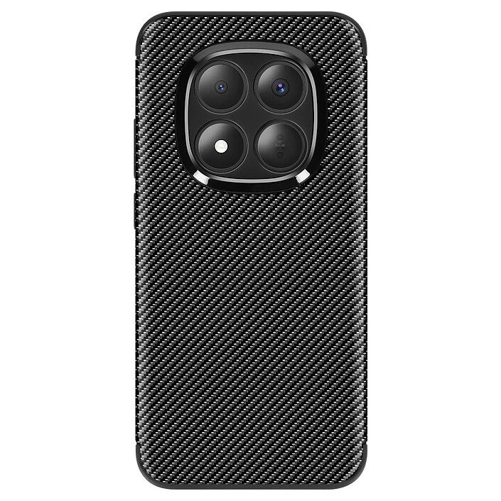 Avizar Coque pour Redmi Note 15 Pro Plus 5G en Silicone Effet Carbone Antidérapante Noir