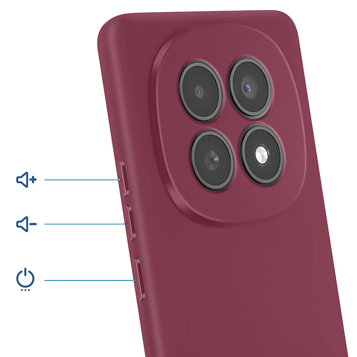 Avis Avizar Coque Soft-Touch pour Redmi Note 15 5G en Silicone Anti-dérapant Bordeaux