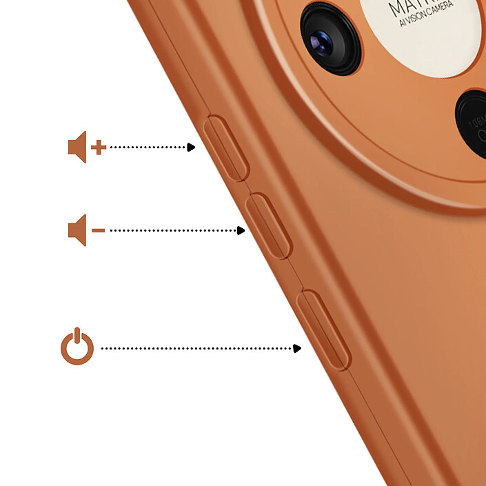 Acheter Avizar Coque pour Honor Magic 8 Lite en Silicone Souple avec Contour Protection Caméra Marron