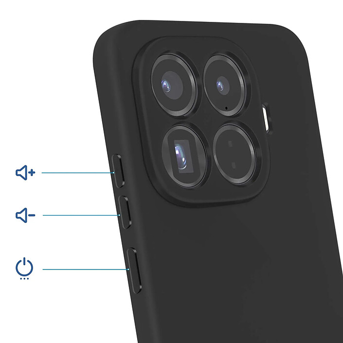 Avis Avizar Coque Soft-Touch pour Xiaomi 15T Pro en Silicone Anti-dérapant Noir
