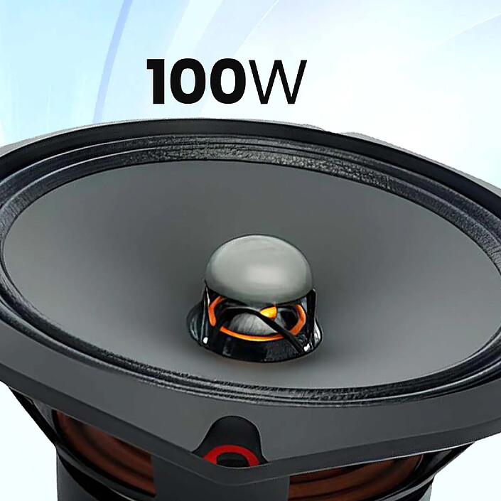 Acheter Avizar Haut-parleur Voiture 13cmx13cm 100W 4 Ohm Sensibilité 92dB Noir