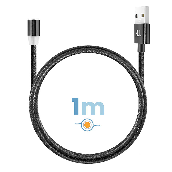 Avis Avizar Câble Magnétique 3-en-1 USB-C / Lightning / Micro-USB vers USB-A 1m Noir