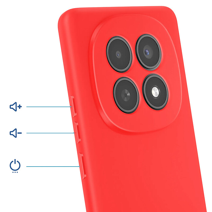 Avis Avizar Coque Soft-Touch pour Redmi Note 15 5G en Silicone Anti-dérapant Rouge