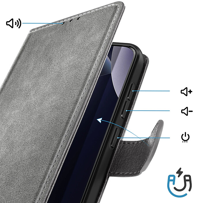 Avis Avizar Étui Portefeuille Xiaomi Redmi Note 15 Pro Plus 5G Chesterfield Fonction Stand