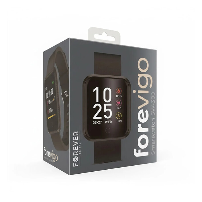 Partel Montre Connectée Bluetooth avec Fréquence Cardiaque Étanche IP67 Noir pas cher