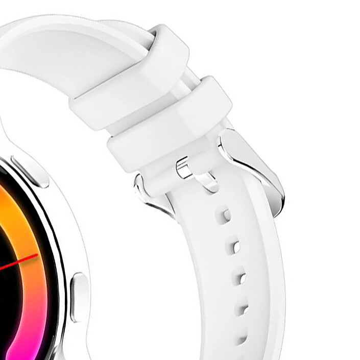 Forever Montre Connectée Bluetooth Igo Watch 4 Écran Amoled IP67 avec Assistant Vocal Blanc pas cher