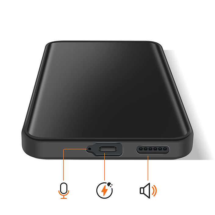 Acheter Avizar Coque pour Redmi Note 15 5G en Silicone Effet Carbone Antidérapante Noir