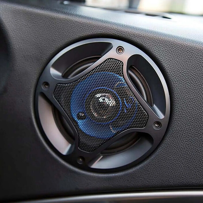 Acheter Avizar Haut-parleur Automobile 300W 10x10cm Aimant en Ferrite Sensibilité 90dB Noir / Bleu
