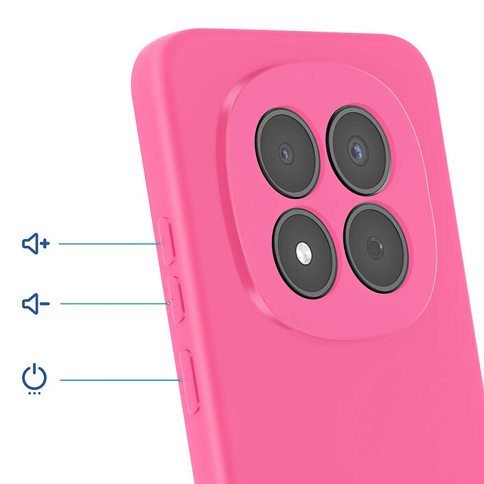 Avis Avizar Coque Soft-Touch pour Redmi Note 15 Pro 5G en Silicone Anti-dérapant Fuchsia
