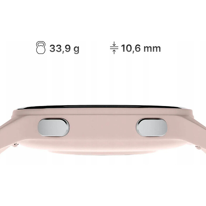 Forever Montre Connectée Bluetooth Igo Watch 4 Écran Amoled IP67 avec Assistant Vocal Rose pas cher