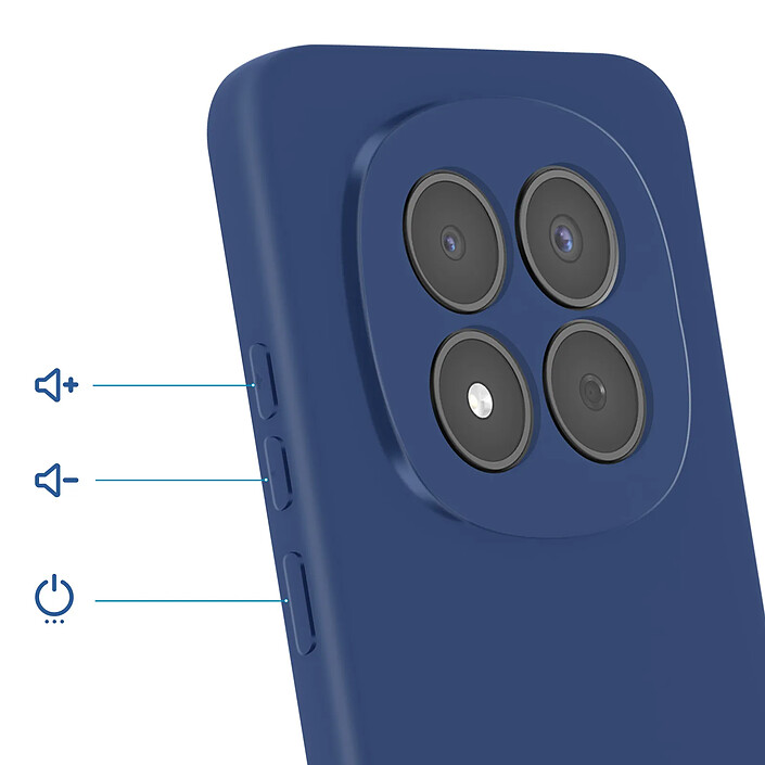 Avis Avizar Coque Soft-Touch pour Redmi Note 15 Pro 5G en Silicone Anti-dérapant Bleu