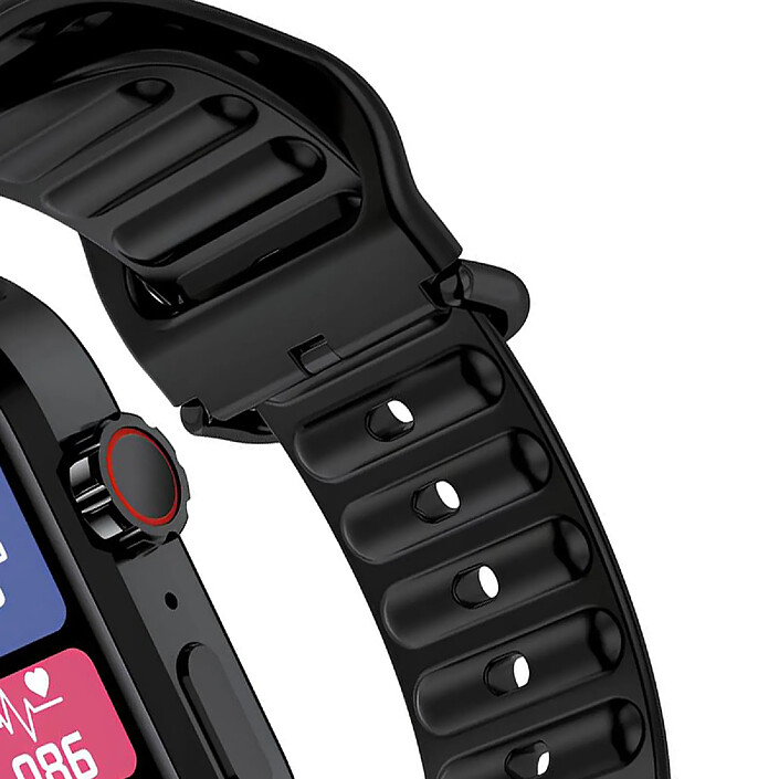 Ledwood Montre Connectée Intelligent Série LD80 Plus IP54 avec Appels Bluetooth Noir pas cher