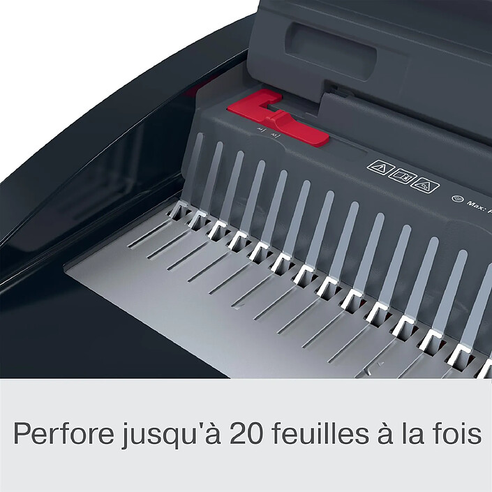 GBC Perforelieuse CombBind CB20, noir/rouge/argent pas cher