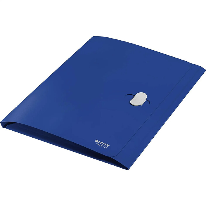 LEITZ Chemise 3 rabats Recycle A4 verrou de fermeture polypro recyclé bleu