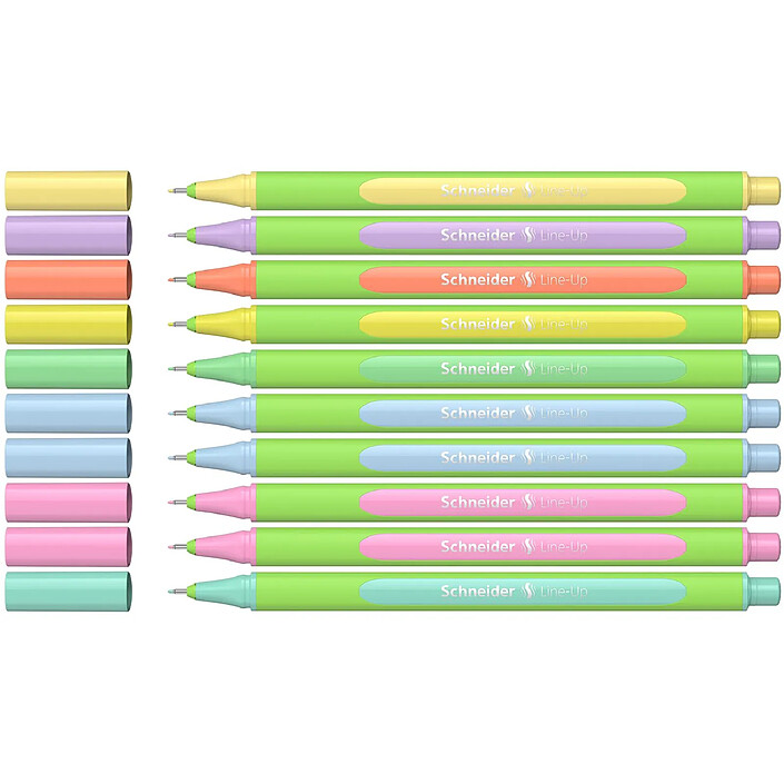 SCHNEIDER Fineliner Line-Up Pastel Boîte 10 pièces assorti