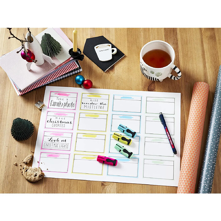 Avis EDDING Mini-surligneur 7 sachet de 10 jaune pastel 1-3 mm