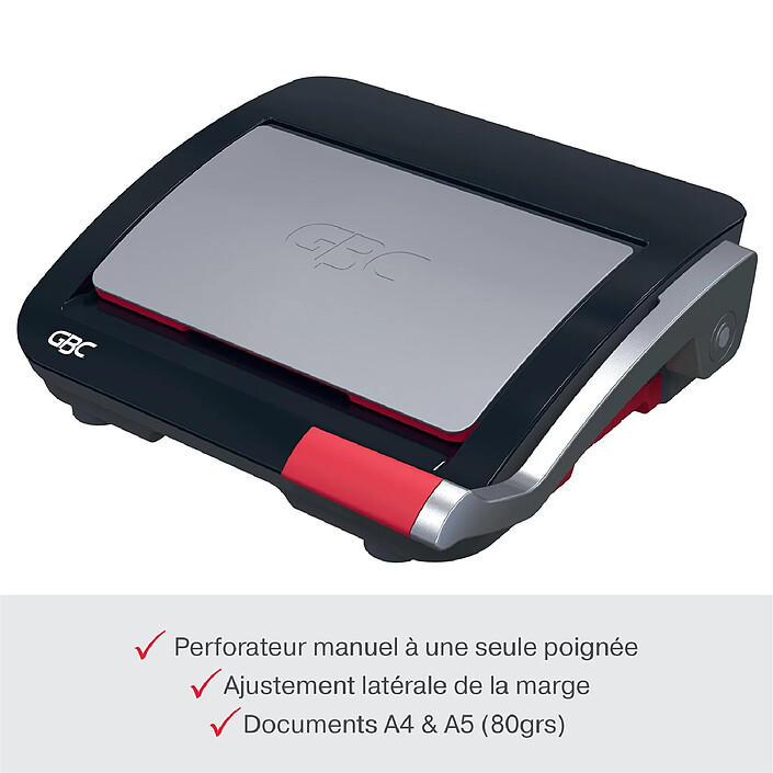 Acheter GBC Perforelieuse CombBind CB20, noir/rouge/argent