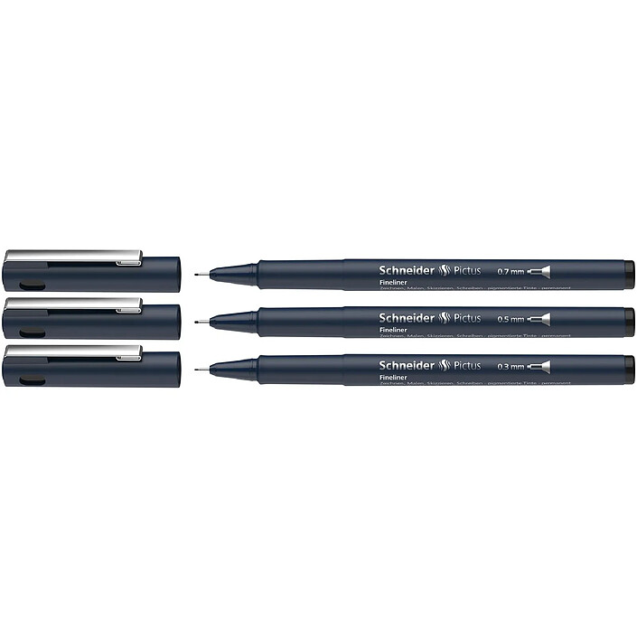SCHNEIDER Fineliner Pictus Pochette 3 pièces