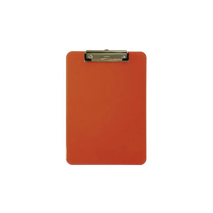 MAUL Porte-bloc A4 MAULneon plastique avec pince arceau Orange Transparent