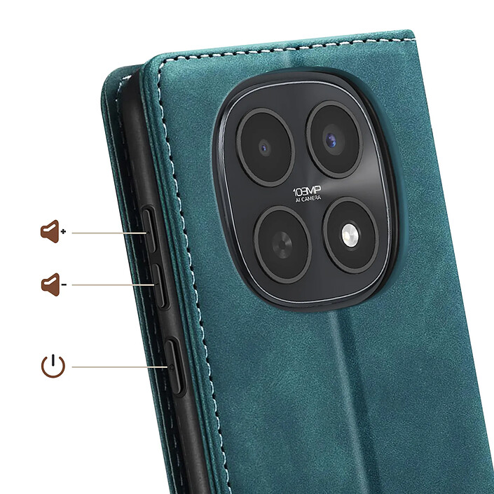 Acheter Avizar Étui Portefeuille Vintage pour Redmi Note 15 4G / 5G Collections CaseMe Bleu canard