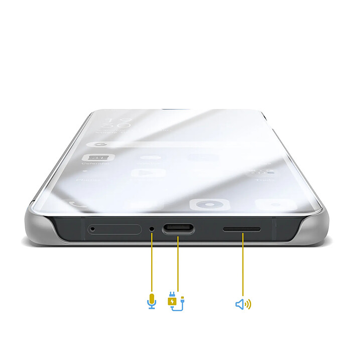 Avizar Étui Miroir pour Galaxy S26 avec Fenêtre Smart View et Support Pliable pas cher
