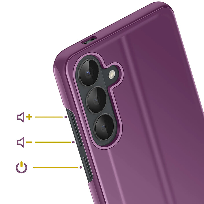 Acheter Avizar Étui Miroir pour Galaxy S26 avec Fenêtre Smart View et Support Pliable Violet