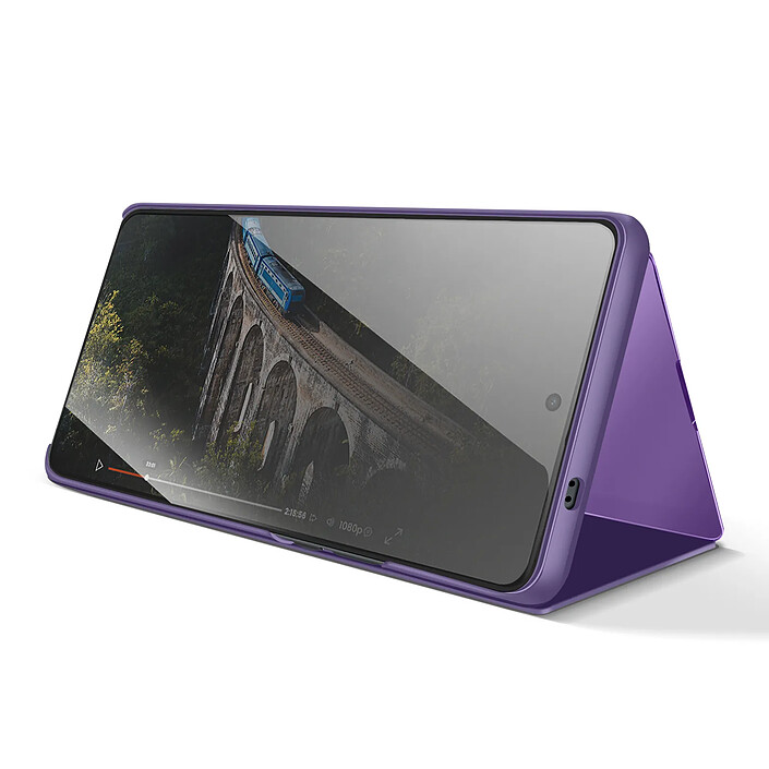 Avis Avizar Étui Miroir pour Galaxy S26 Ultra avec Fenêtre Smart View et Support Pliable Violet foncé