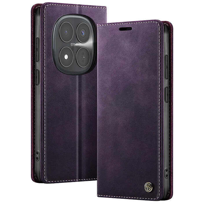 Avizar Étui Vintage pour Redmi Note 15 Pro Plus 5G Collections CaseMe avec Blocage RFID Violet