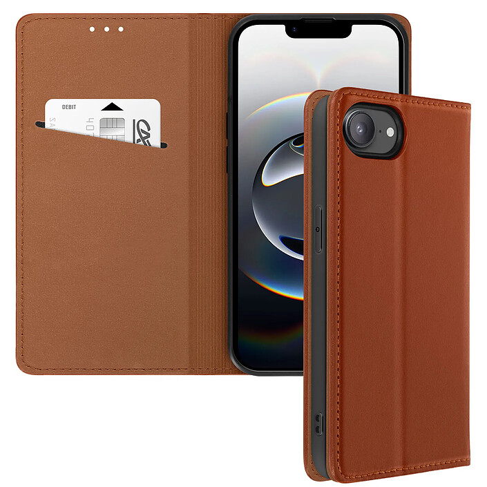 Avizar Étui en Cuir pour iPhone 17e avec Porte-carte Support Vidéo