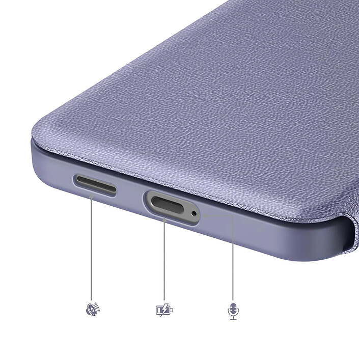 Acheter Avizar Étui Smart View pour Galaxy S26 avec Porte-cartes et Finition Antidérapant Gris lavande